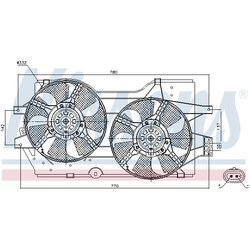 Ventilátor chladenia motora NISSENS 85288 - obr. 5