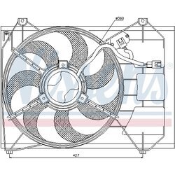 Ventilátor chladenia motora NISSENS 85346 - obr. 5