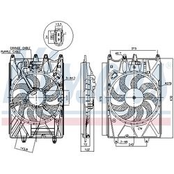 Ventilátor chladenia motora NISSENS 85937