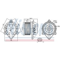 Vnútorný ventilátor NISSENS 87173 - obr. 5