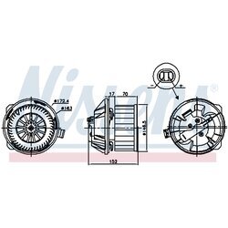 Vnútorný ventilátor NISSENS 87228 - obr. 4