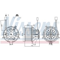 Vnútorný ventilátor NISSENS 87264 - obr. 4