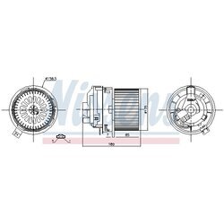 Vnútorný ventilátor NISSENS 87360 - obr. 5