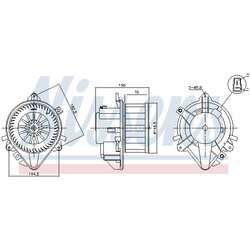 Vnútorný ventilátor NISSENS 87804 - obr. 5