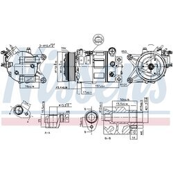Kompresor klimatizácie NISSENS 890226 - obr. 6