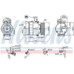 Kompresor klimatizácie NISSENS 89030 - obr. 4