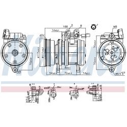 Kompresor klimatizácie NISSENS 89263 - obr. 8