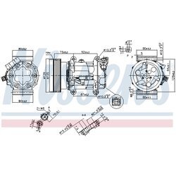 Kompresor klimatizácie NISSENS 89372 - obr. 6