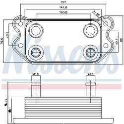 Chladič motorového oleja NISSENS 90676 - obr. 5