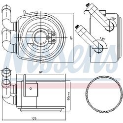 Chladič motorového oleja NISSENS 90695 - obr. 4