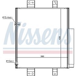 Kondenzátor klimatizácie NISSENS 940492 - obr. 4