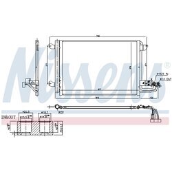 Kondenzátor klimatizácie NISSENS 940674