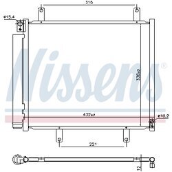 Kondenzátor klimatizácie NISSENS 940932