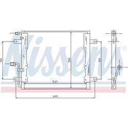 Kondenzátor klimatizácie NISSENS 94335
