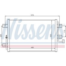 Kondenzátor klimatizácie NISSENS 94825 - obr. 4