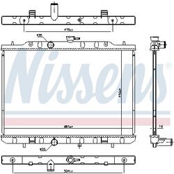 Chladič motora NISSENS 606791