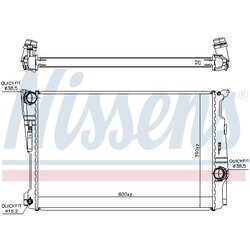 Chladič motora NISSENS 60809 - obr. 4