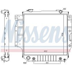 Chladič motora NISSENS 61036 - obr. 6