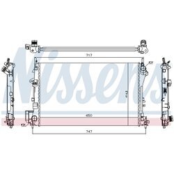 Chladič motora NISSENS 63024A - obr. 4