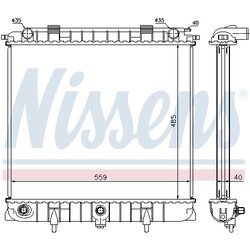 Chladič motora NISSENS 64309 - obr. 4