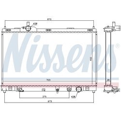 Chladič motora NISSENS 646946