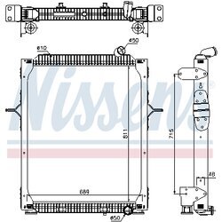 Chladič motora NISSENS 67206