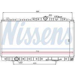Chladič motora NISSENS 68180 - obr. 4