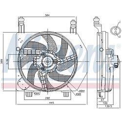 Ventilátor chladenia motora NISSENS 85172 - obr. 5