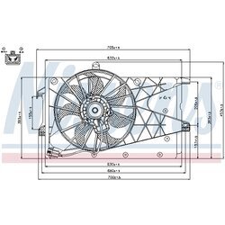 Ventilátor chladenia motora NISSENS 85199 - obr. 5