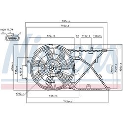 Ventilátor chladenia motora NISSENS 85210 - obr. 5