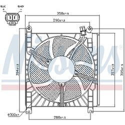 Ventilátor chladenia motora NISSENS 85415 - obr. 5