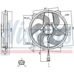 Ventilátor chladenia motora NISSENS 85561 - obr. 5