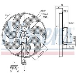 Ventilátor chladenia motora NISSENS 85761 - obr. 5