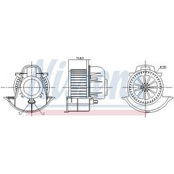 Vnútorný ventilátor NISSENS 87076 - obr. 5