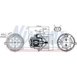 Vnútorný ventilátor NISSENS 87446 - obr. 5