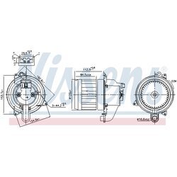 Vnútorný ventilátor NISSENS 87709 - obr. 5