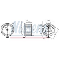 Vnútorný ventilátor NISSENS 87717