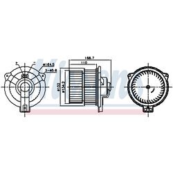 Vnútorný ventilátor NISSENS 87809 - obr. 4