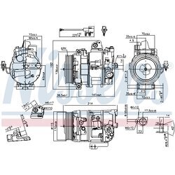Kompresor klimatizácie NISSENS 890117 - obr. 7