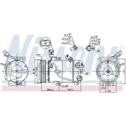 Kompresor klimatizácie NISSENS 890564 - obr. 5