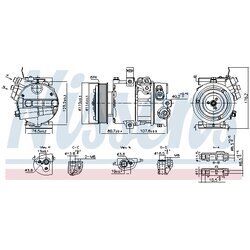 Kompresor klimatizácie NISSENS 890751