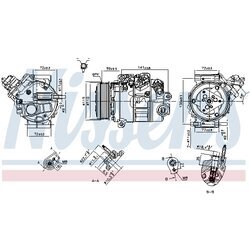 Kompresor klimatizácie NISSENS 890795 - obr. 5