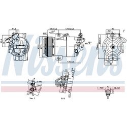 Kompresor klimatizácie NISSENS 891012