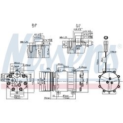 Kompresor klimatizácie NISSENS 89800 - obr. 4