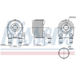 Chladič motorového oleja NISSENS 91249 - obr. 4