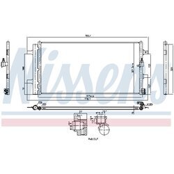 Kondenzátor klimatizácie NISSENS 941261