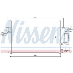 Kondenzátor klimatizácie NISSENS 94725 - obr. 5