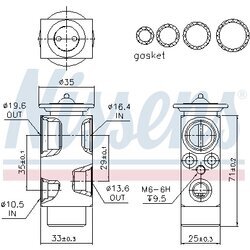 Expanzný ventil klimatizácie NISSENS 999325 - obr. 5