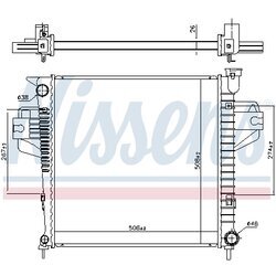 Chladič motora NISSENS 606555 - obr. 4