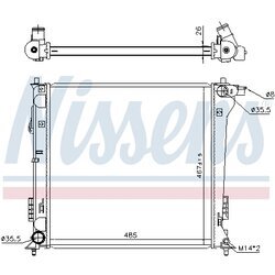 Chladič motora NISSENS 606671 - obr. 4